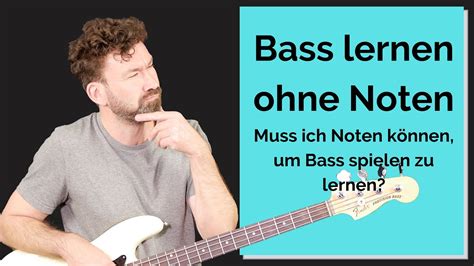 bass spielen ohne noten